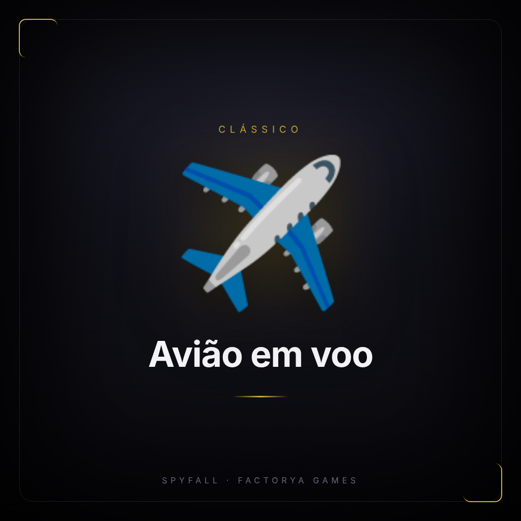 Card do cenário Avião em voo