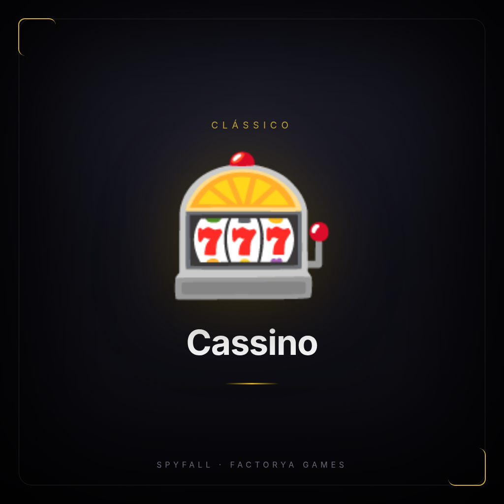 Card do cenário Cassino