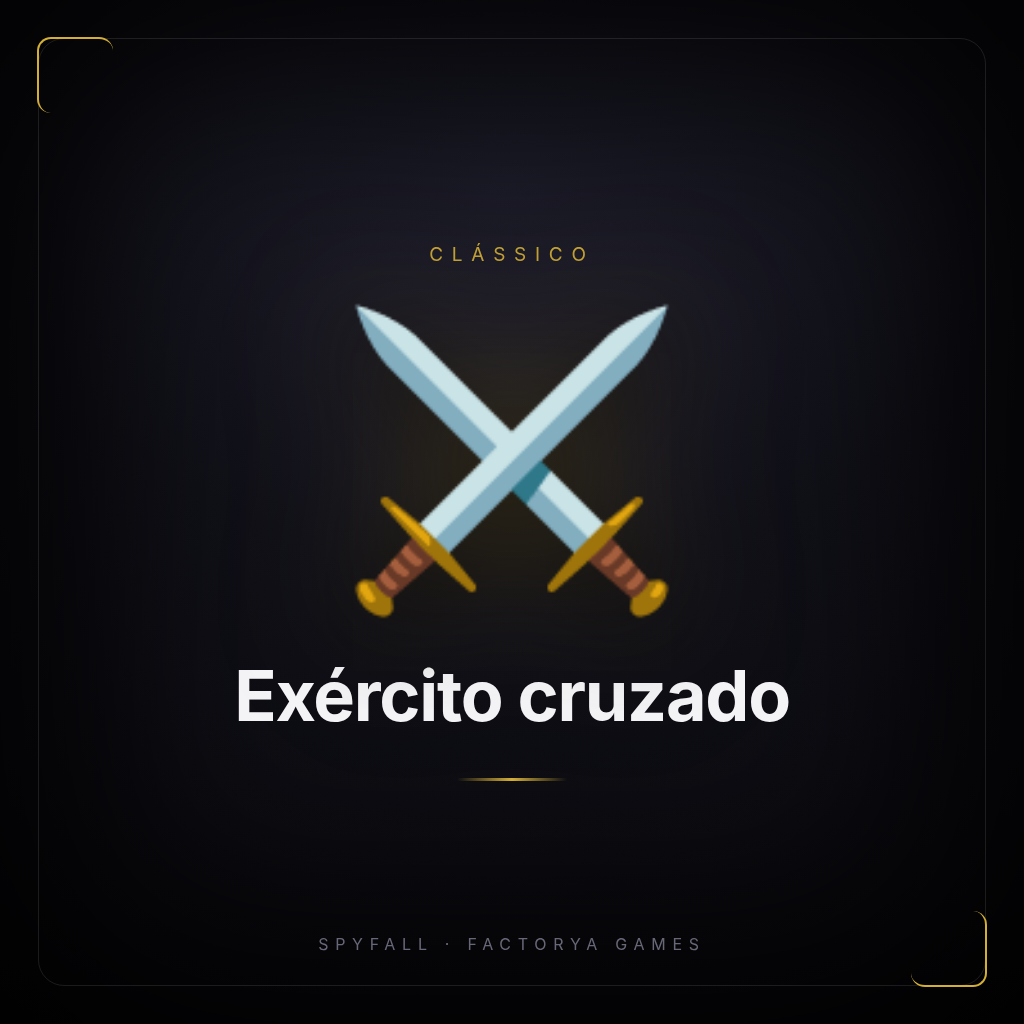 Card do cenário Exército cruzado
