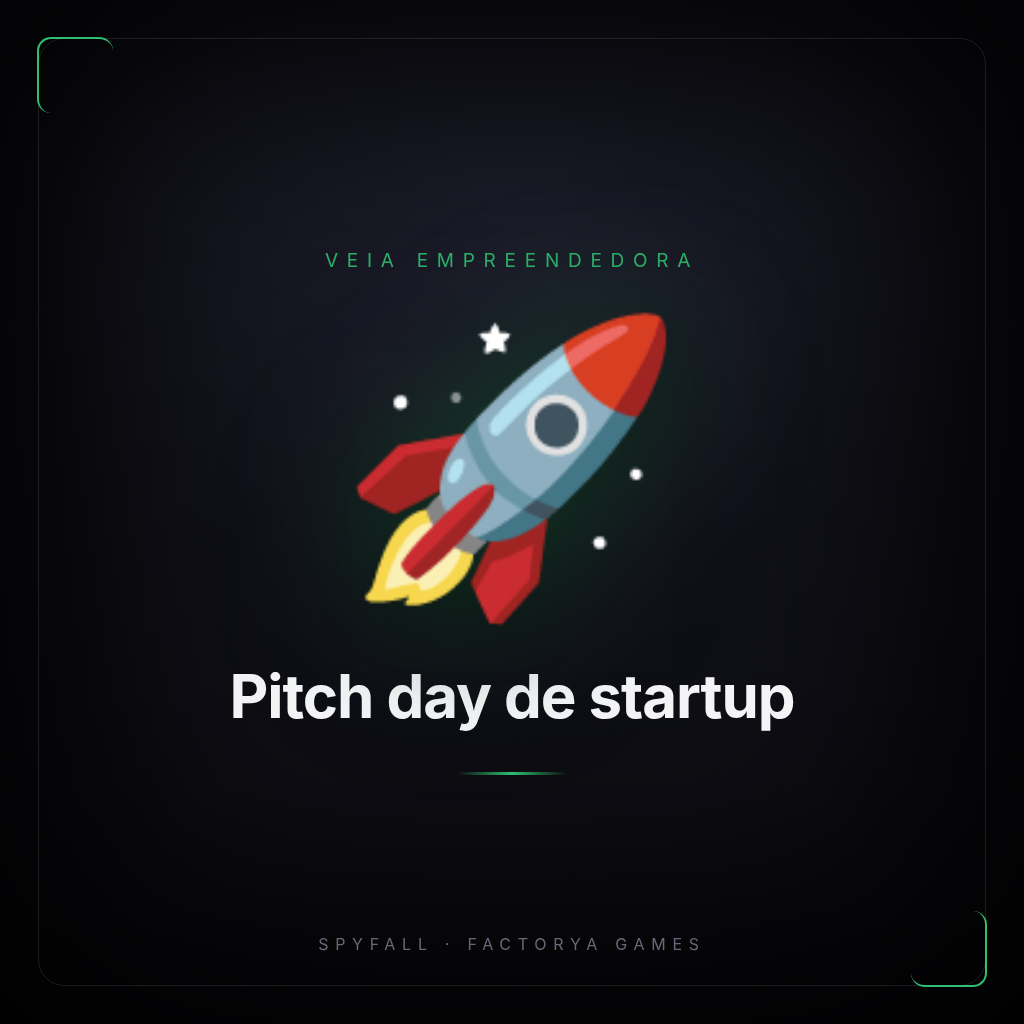 Card do cenário Pitch day de startup