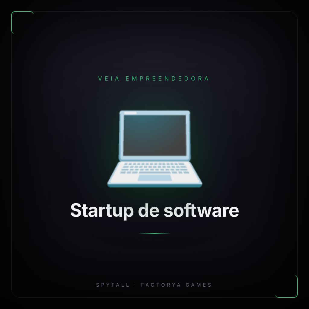 Card do cenário Startup de software